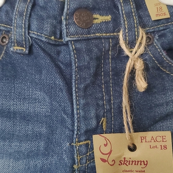 Children's Place 18 Months Toddler Denim Skinny Elastic Waist Jeans - Picture 6 of 7